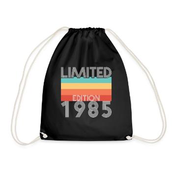 Limited Edition Retro 1985 - Turnbeutel - Schwarz - Vorne
