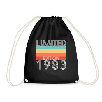 Limited Edition Retro 1983 - Turnbeutel - Schwarz - Vorne