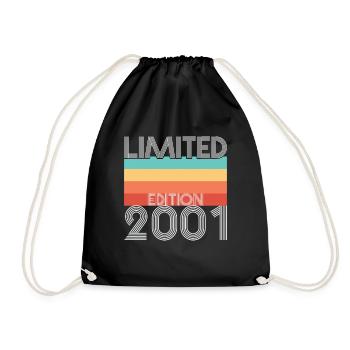 Limited Edition Retro 2001 - Turnbeutel - Schwarz - Vorne