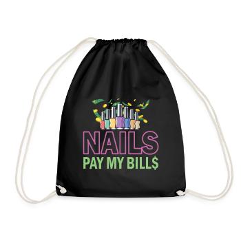 Nails Pay My Bills Manucure - Sac de sport léger - noir - Devant