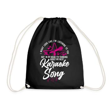 Chanteur de karaoké auquel je pourrais ressembler - Sac de sport léger - noir - Devant