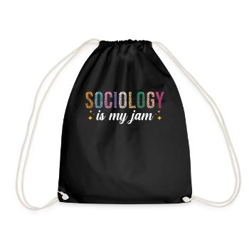 Sociology is my passion - Drawstring Bag - black - Front