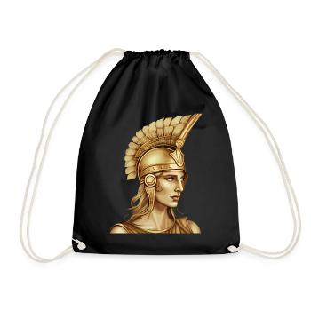 Athena Wisdom Greek Goddess Greece Mythology - Turnbeutel - Schwarz - Vorne