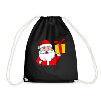 Le Père Noël de Xma - Sac de sport léger - noir - Devant