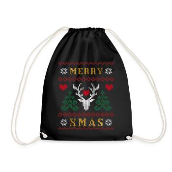 Moche pas un accessoire de Noël moche - Sac de sport léger - noir - Devant