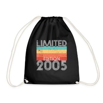 Limited Edition Retro 2005 - Turnbeutel - Schwarz - Vorne