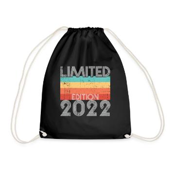 Limited Edition Retro 2022 - Turnbeutel - Schwarz - Vorne