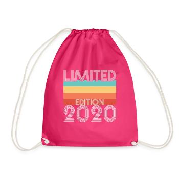 Limited Edition Retro 2020 - Turnbeutel - Fuchsia - Vorne