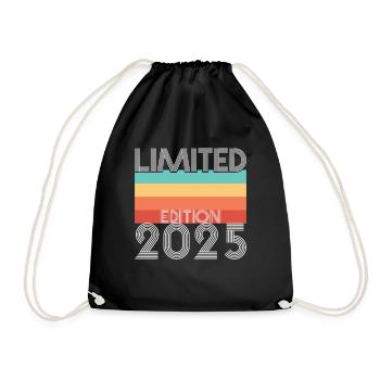Limited Edition Retro 2025 - Turnbeutel - Schwarz - Vorne
