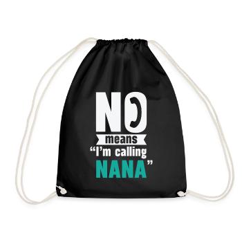 La fête des grands-parents La grand-mère gâte ses petits-enfants préférés - Sac de sport léger - noir - Devant