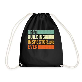Cadeau de l’inspecteur en bâtiment - Sac de sport léger - noir - Devant