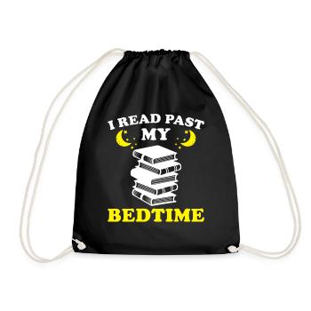 Bedtime Bed Sleep Saying - Drawstring Bag - black - Front