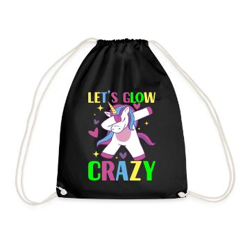 Licorne d’anniversaire - Sac de sport léger - noir - Devant