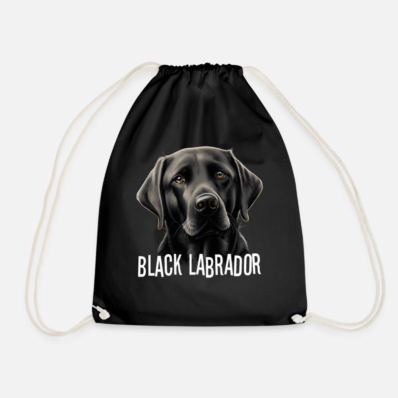 Cute Black Labrador Dog Pet Retriever Lover - Turnbeutel - Schwarz