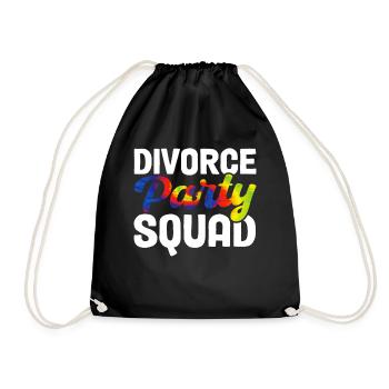 Divorce Party Squad - Turnbeutel - Schwarz - Vorne