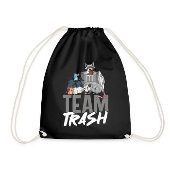 Team Trash - Turnbeutel - Schwarz - Vorne
