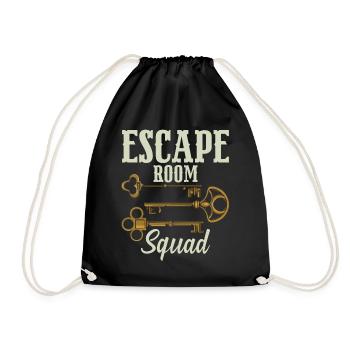 Escape Room Squad - Turnbeutel - Schwarz - Vorne