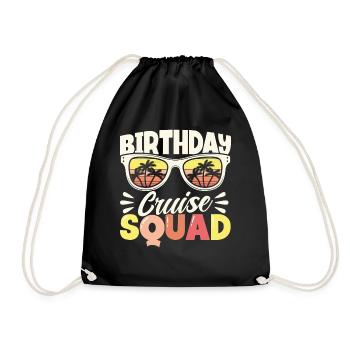 Birthday Cruise Squad - Turnbeutel - Schwarz - Vorne