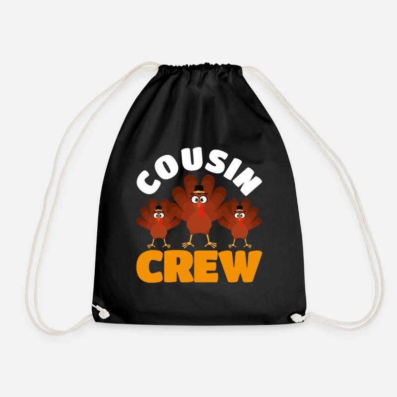 Cousin Crew - Turnbeutel - Schwarz