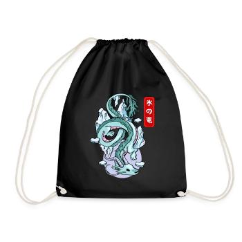 Japanischer Eisdrache Elementarer Mythos - Turnbeutel - Schwarz - Vorne