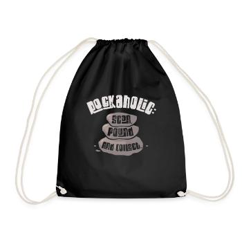 Roches, géologie, collectionneurs de roches, chasseurs de géodes - Sac de sport léger - noir - Devant