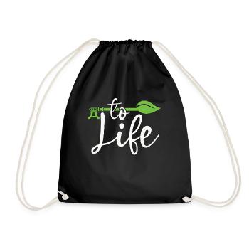 Ketogenic Diet Key To Life Healthy Food Keto Lover - Drawstring Bag - black - Front