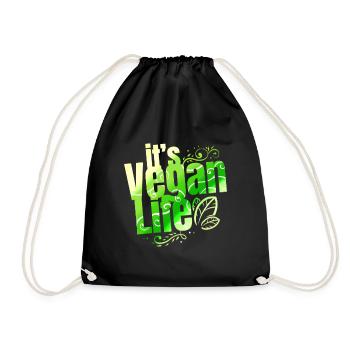La vie végétalienne de I - Devenez végétalien - Sac de sport léger - noir - Devant