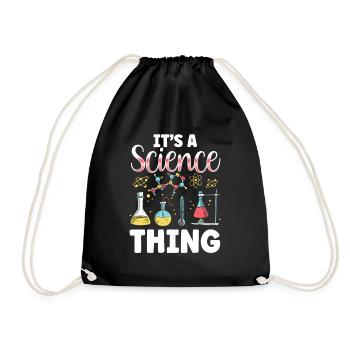 Est une chose scientifique Science scientifique - Sac de sport léger - noir - Devant