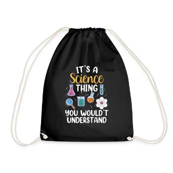 Est-ce une chose scientifique que vous ne comprendriez pas - Sac de sport léger - noir - Devant