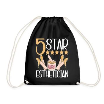Beautician Cosmetics - Drawstring Bag - black - Front