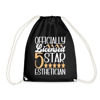 Beautician Cosmetics - Drawstring Bag - black - Front
