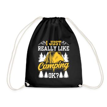 J’aime juste camper très bien camper camping - Sac de sport léger - noir - Devant