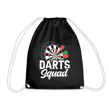 Darts Team Darts Club Team Darts - Drawstring Bag - black - Front