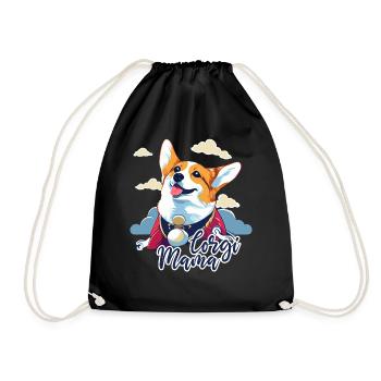 Corgi Mama Cute Pembroke Welsh Corgi Dog Mom - Turnbeutel - Schwarz - Vorne