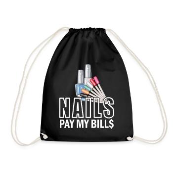 Nails Pay My Bills Manucure - Sac de sport léger - noir - Devant