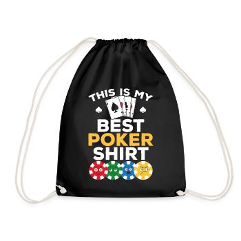 Joueur de poker - C’est mon meilleur poker shirt poker poker - Sac de sport léger - noir - Devant