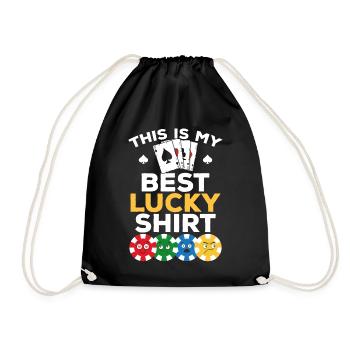 Joueur de poker - C’est ma meilleure chemise de poker chanceux - - Sac de sport léger - noir - Devant