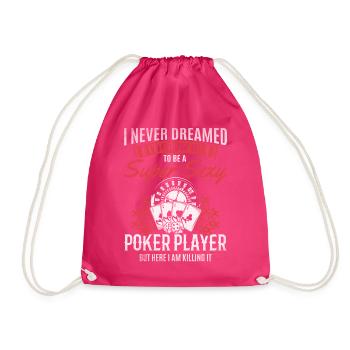 Jouer au poker player - Super Sexy Poker Player - Sac de sport léger - fuchsia - Devant