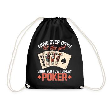 Move Over Boys Laissez cette fille vous montrer comment jouer - Sac de sport léger - noir - Devant