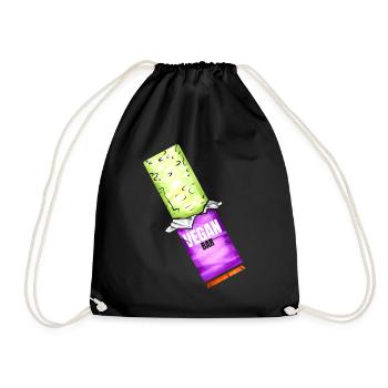 Green Sweets Vegan Bar Pour Végétarien Et Végétalien - Sac de sport léger - noir - Devant