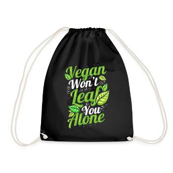Vegan Won’t Leaf Leave You Alone - Vegetarian Go - Sac de sport léger - noir - Devant