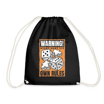 Board Game Board Games Board Games - Drawstring Bag - black - Front