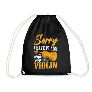 Violin Violinist Vintage Sorry I - Turnbeutel - Schwarz - Vorne