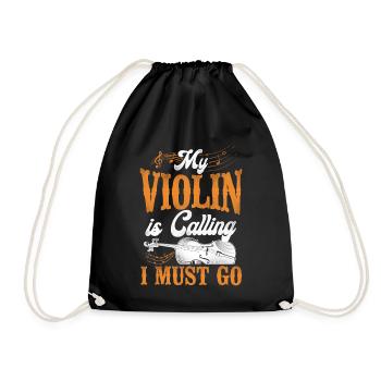 Violin Violinist Vintage My Violin - Turnbeutel - Schwarz - Vorne