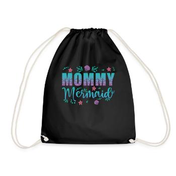 Maman Sirène - Sac de sport léger - noir - Devant