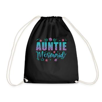 Tante Sirène - Sac de sport léger - noir - Devant