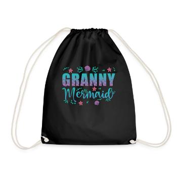 Grand-mère Sirène - Sac de sport léger - noir - Devant