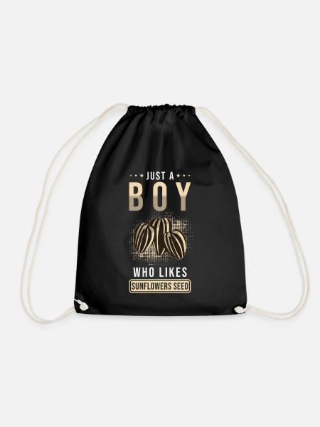 Sunflower - Drawstring Bag - black