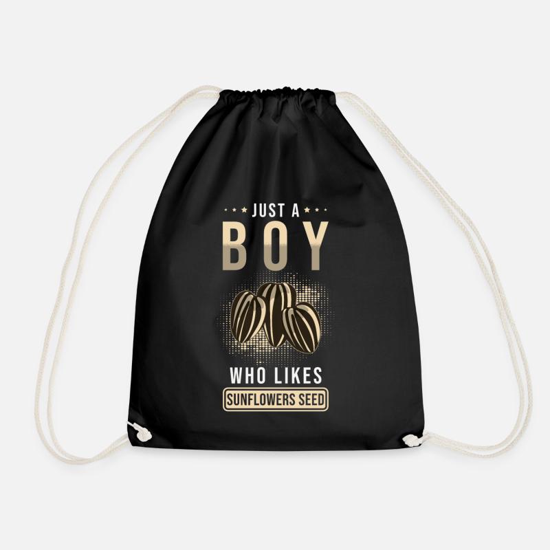 Sunflower - Drawstring Bag - black