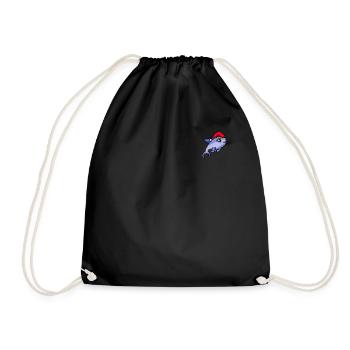Noël pixélisé dauphin - Drôle - Sac de sport léger - noir - Devant